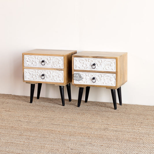 Bedside Tables CNC Design Set of 2