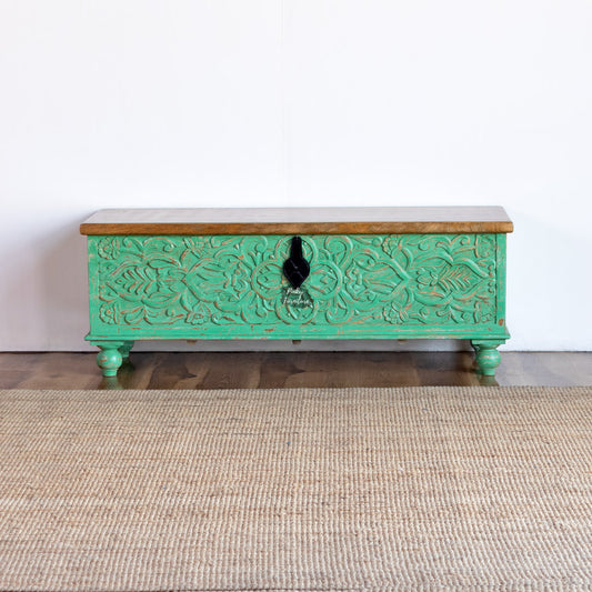 Storage Chest with Carving