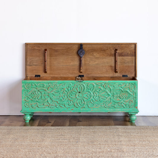 Storage Chest with Carving