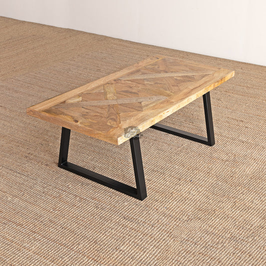 Coffee Table Herringbone Design