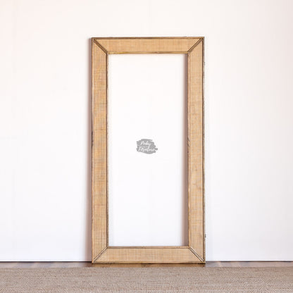Mirror Frame Rattan Design