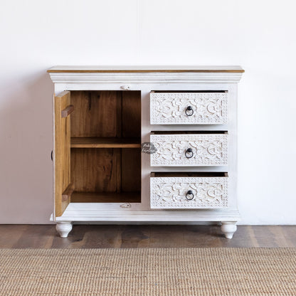 Sideboard Carved 1 Door 3 Draw