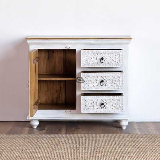 Sideboard Carved 1 Door 3 Draw