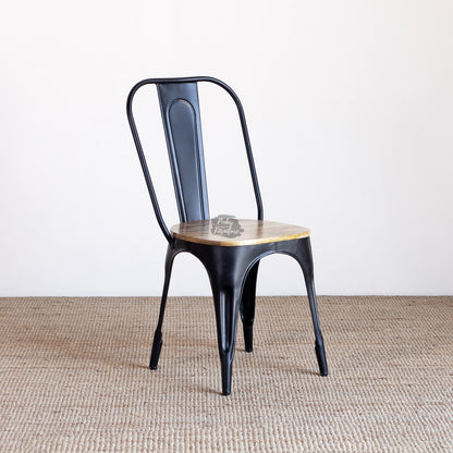 Dining Chair Iron and Wood Design