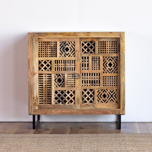 Sideboard Carved Sliding Door Design