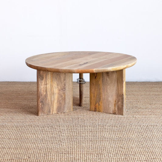 Coffee Table Round Modern Organic Design