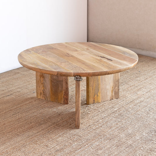 Coffee Table Round Modern Organic Design