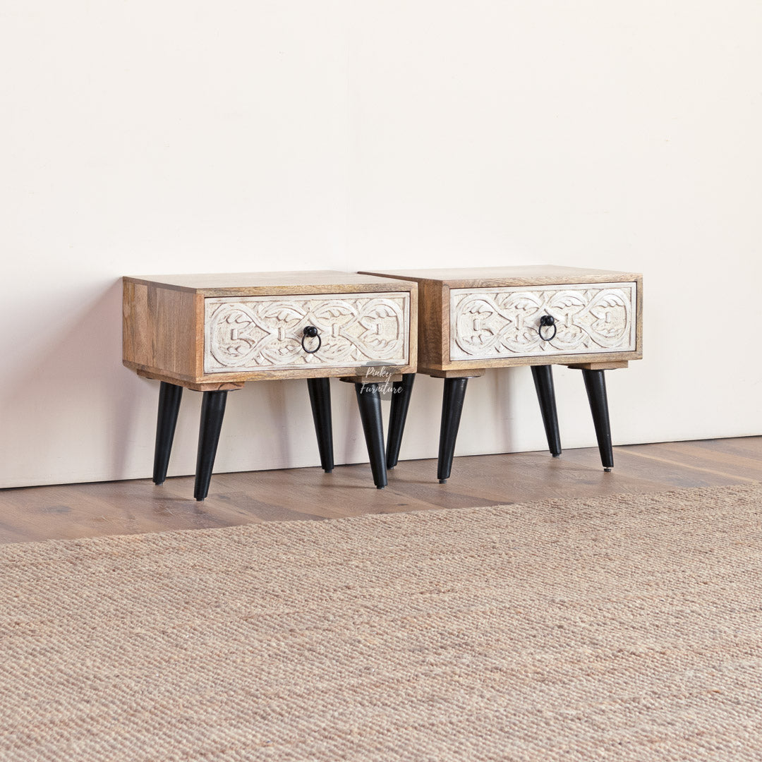Bedside Tables CNC Design Set of 2