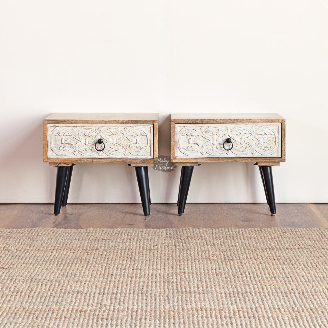 Bedside Tables CNC Design Set of 2